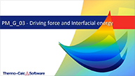 Example PM_G_03 - Driving force and interfacial energy