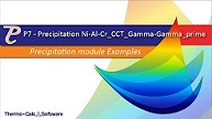 Example P_7 - Precipitation Ni-Al-Cr CCT Gamma Gamma prime