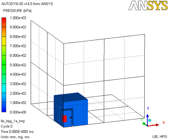 ANSYS AUTODYN：サンプル＆事例紹介：タンク内での水蒸気爆発解析