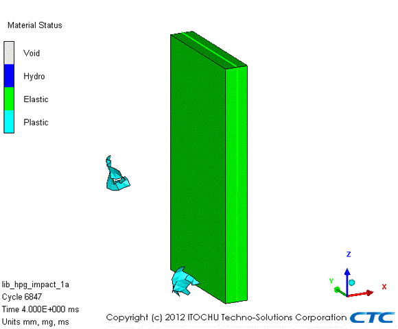 ANSYS AUTODYN：サンプル＆事例紹介：タンク内での水蒸気爆発解析