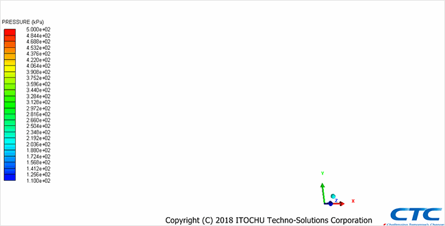 ANSYS AUTODYN：サンプル＆事例紹介：パイプ内の爆発解析