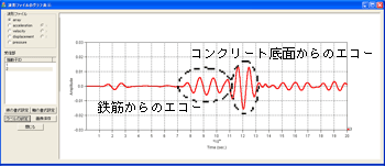 コンクリート構造物の超音波検査シミュレーション