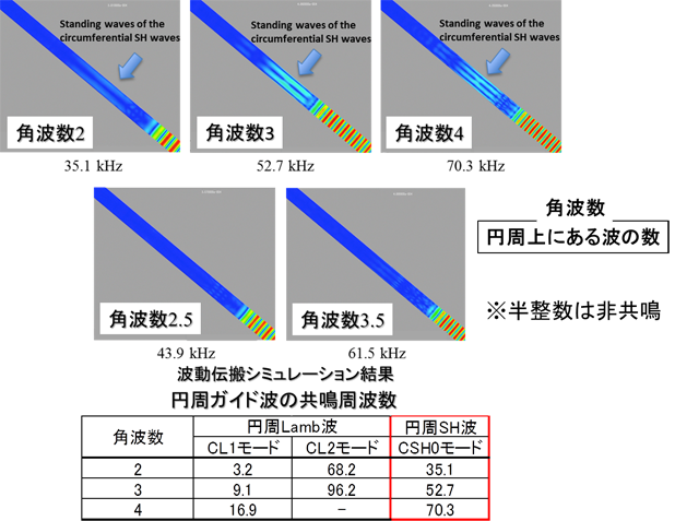 超音波非破壊検査シンポジウム：T(0,1) mode ガイド波の非軸対称減肉における伝搬挙動