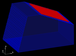 探触子モデル化テンプレート機能　メッシュ画面：超音波解析ソフトウェア ComWAVE