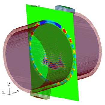 超音波流量計の超音波伝搬シミュレーション（３次元解析）：超音波解析ソフトウェア ComWAVE