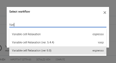 図5 Variable-call Relaxationを検索および選択