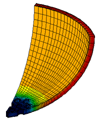 球形管板モデル温度分布解析結果