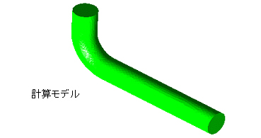 流体―構造連成解析の例（熱成層解析