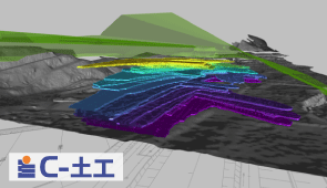 土工転圧工事向けCIMソリューション：3次元地質・地盤モデル生成ソリューション GEORAMA for Civil3D
