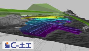 土工転圧工事向けCIMソリューション：3次元地質・地盤モデリングソリューション GEORAMA for Civil3D