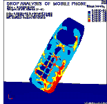 携帯電話の落下計算：非線形・動的・流体構造連成シミュレーションツール LS-DYNA