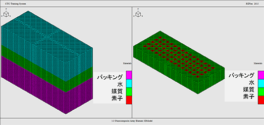 PZFlex:トランスデューサー(1-3 コンポジット)