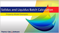 例題 12 - 固相線と液相線のバッチ計算