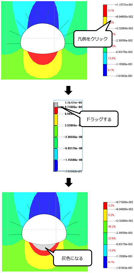 コンター図が灰色になる場合の対処法