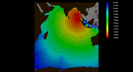 スマトラ津波解析結果の例