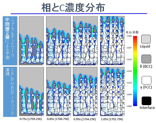 相とC濃度分布